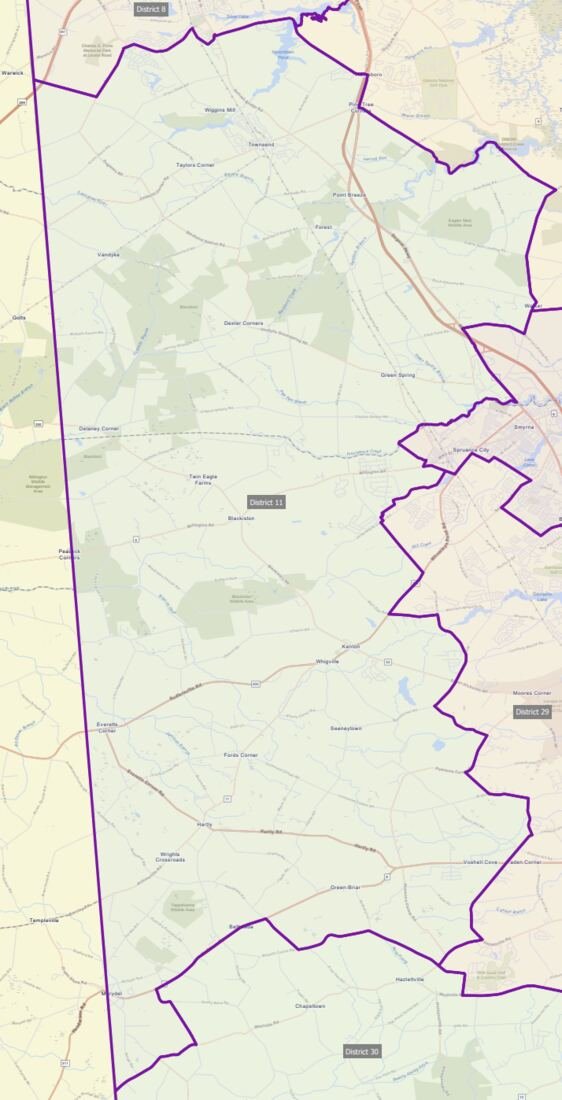 Map of District 11