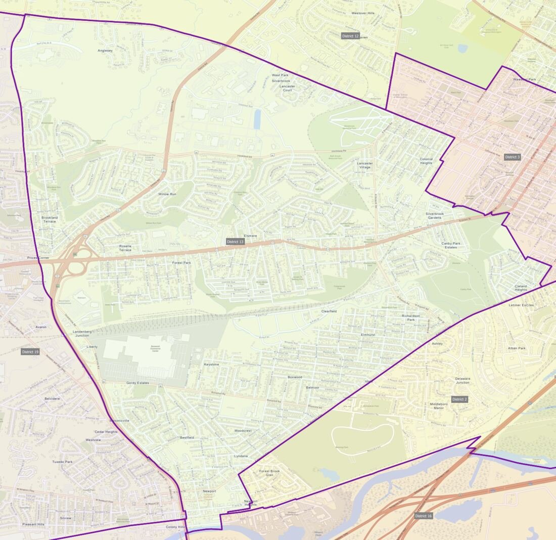 Map of District 13