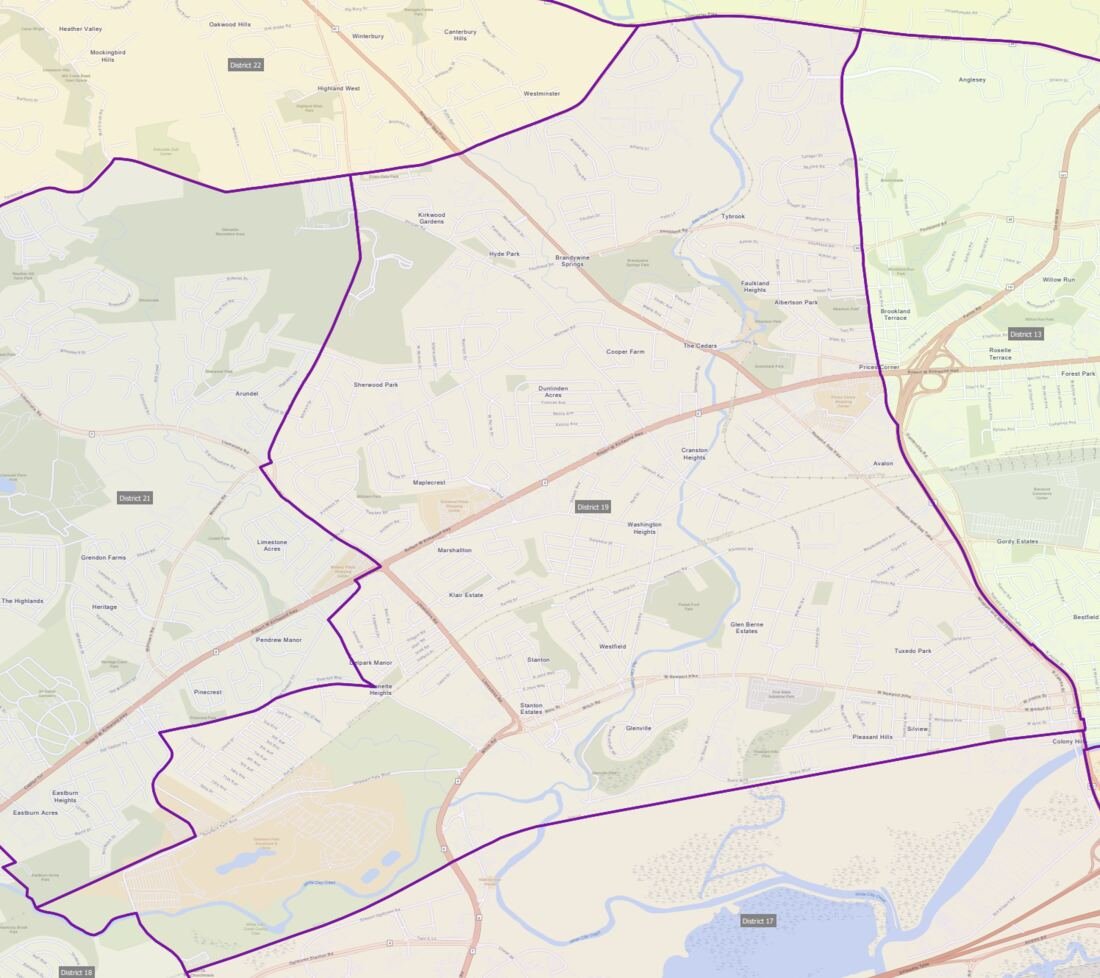 Map of District 19