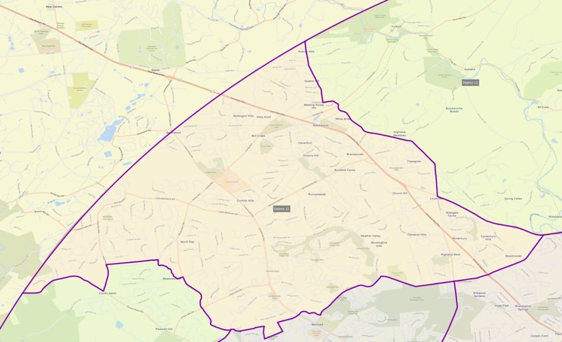 Map of District 22