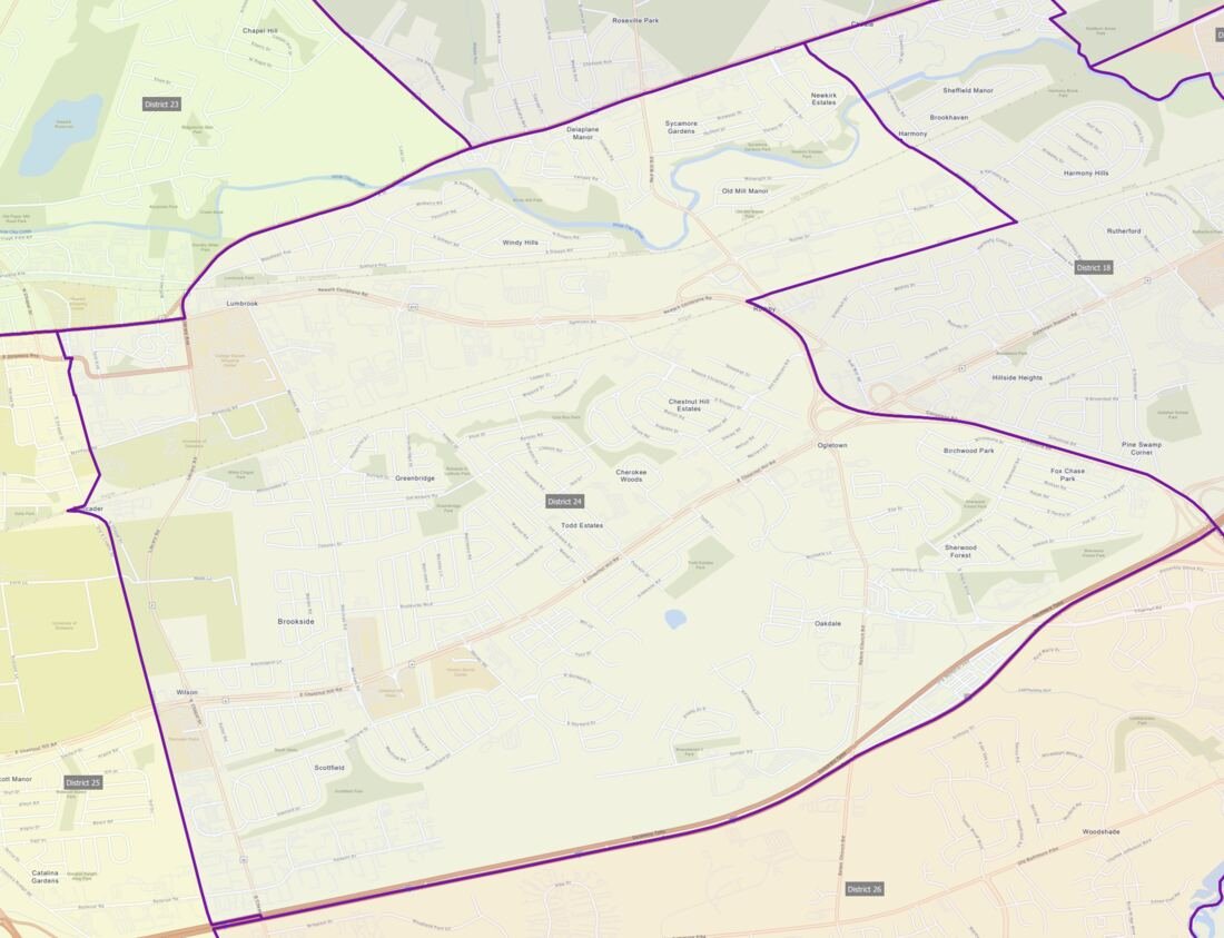 Map of District 24