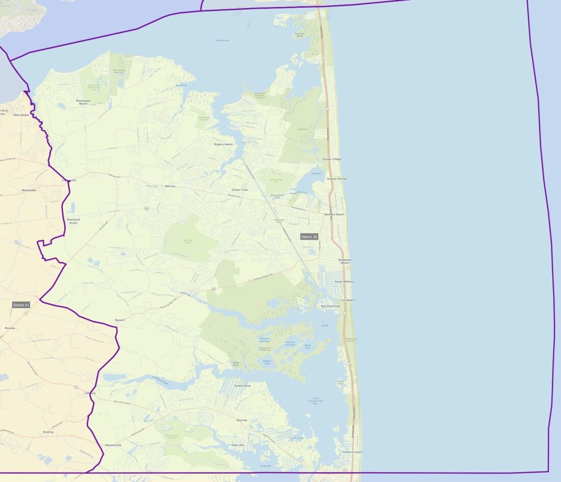 Map of District 38