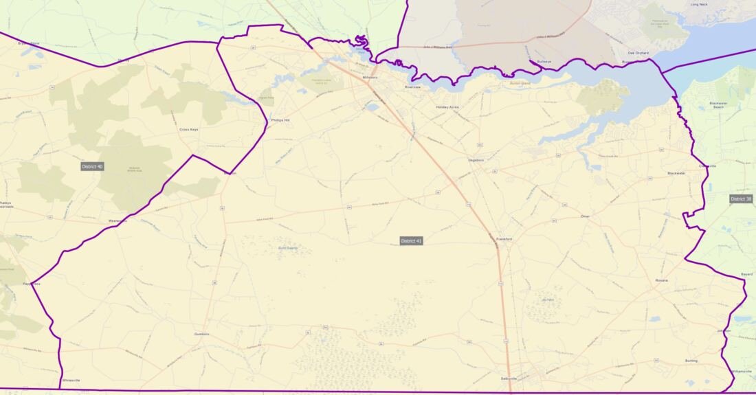 Map of District 41